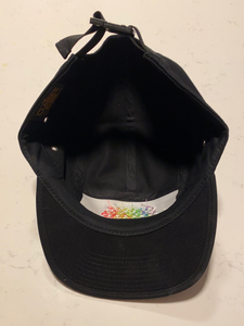 CalM Black 6-Panel Strapback Hat (Neon Burds)