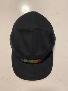 CalM Black 6-Panel Strapback Hat (Neon Burds)