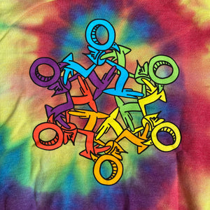 Rainbow Tie Dye Hooded Sweatshirt